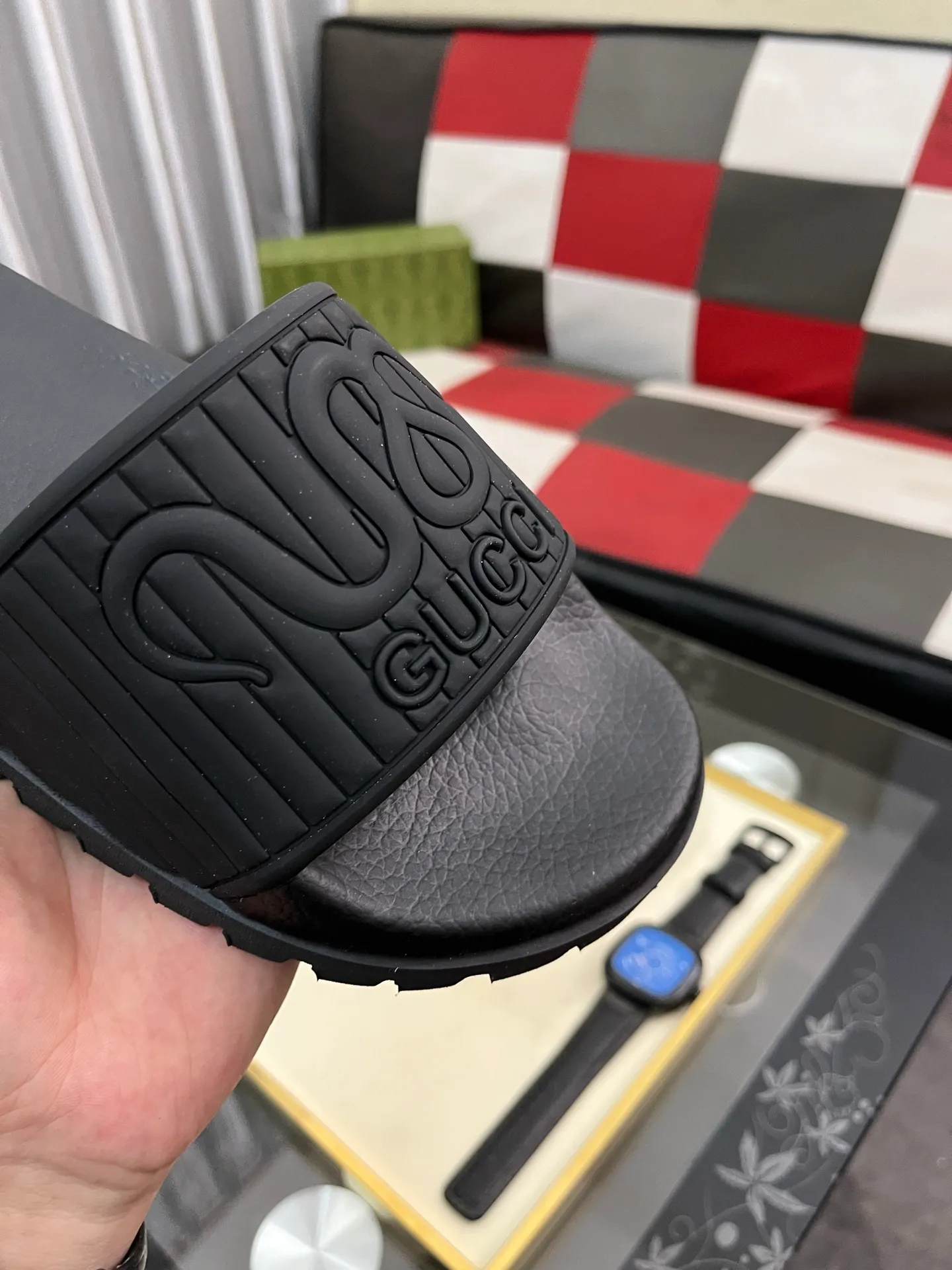 Men's men's shoes💰260⌚️⌚️ＧＵＣＣＩ.Gucci.Official website 1:1 popular slippers hot sale! Original original material 🩴 SIZE: 38-46 (45.46 non-refundable)